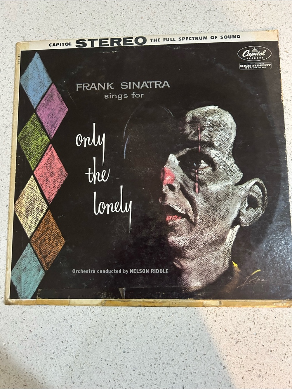 Frank Sinatra - Only the Lonely (Capitol) Vinyl Album Cover and record